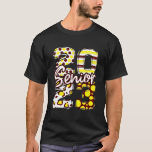 Camiseta Mais velho De Graduação Maroon E Mais velho Dourad