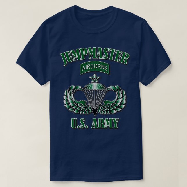 Camiseta Mais velho de jumpmaster Asas 1 (Frente do Design)