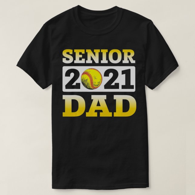 Camiseta Mais velho De Softball 2021 - Melhor Presente Para (Frente do Design)