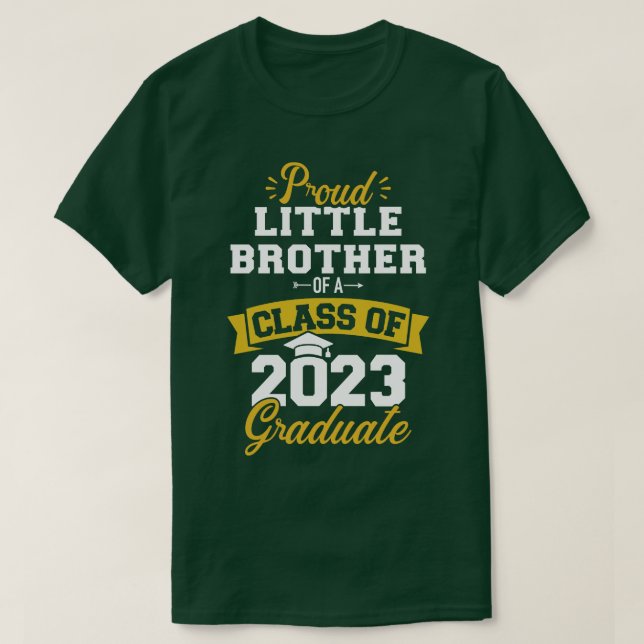 Camiseta Mais velho do formando 2023, orgulhoso irmão mais  (Frente do Design)