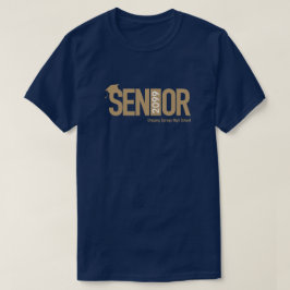 Camiseta MAIS VELHO Dourado com Boné de formatura