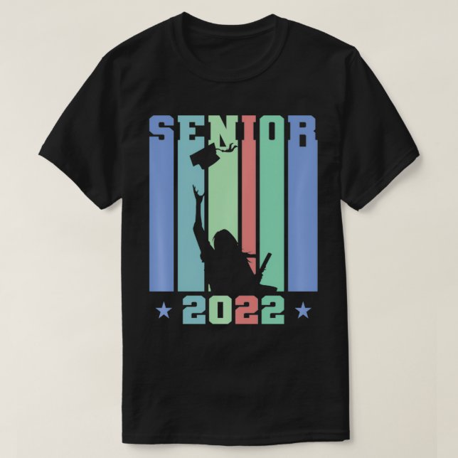 Camiseta Mais velho e G divertidos Classe 2022 (Frente do Design)