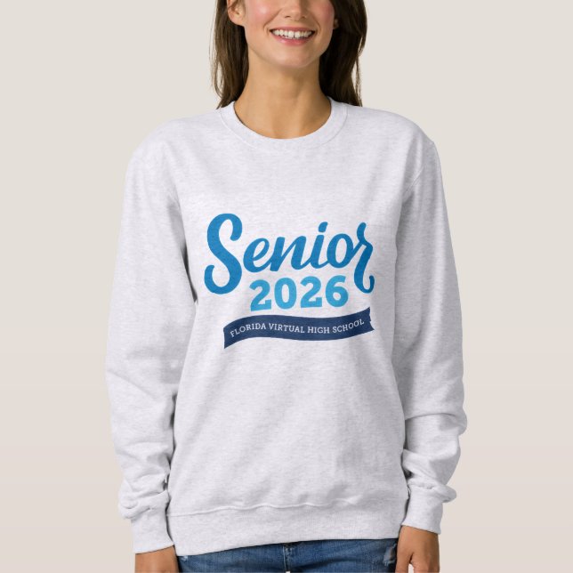 Camiseta Mais velho FVHS 2026 Sweatshirt (Ash) (Frente)