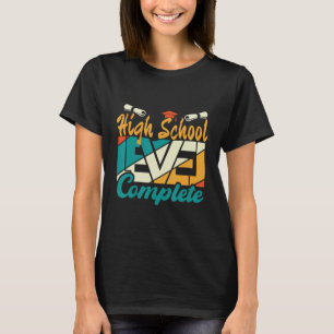 Camiseta Mais velho Gamer 2023 Nível de Segundo grau Conclu