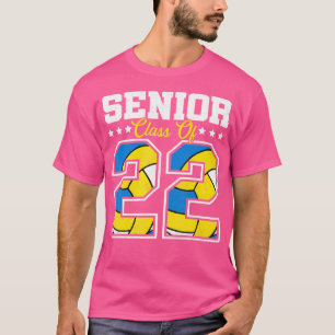 Camiseta Mais velho Graduação Classe 2022 Voleibol Formando