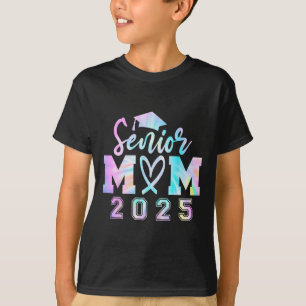 Camiseta Mais velho Mãe 2025 Tie Dye Cl De 2025 Graduação