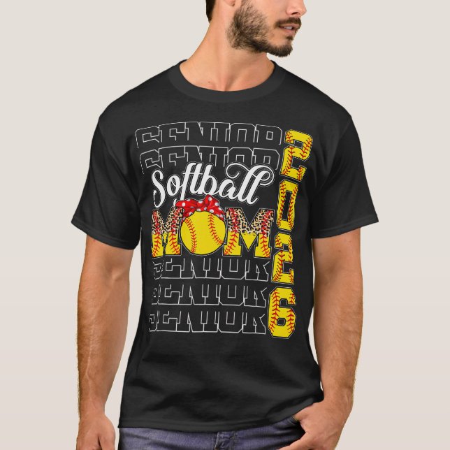 Camiseta Mais velho Mãe 2026 Classe Softball De Graduação 2 (Frente)