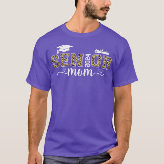 Camiseta Mais velho Mãe Graduação 2024 Leopard Orgulhoso Fo