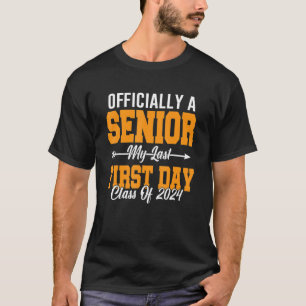 Camiseta Mais velho Meu Último Primeiro Dia Da Classe 2024 
