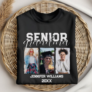 Camiseta Mais velho Personalizado Avó Graduação Foto e Nome