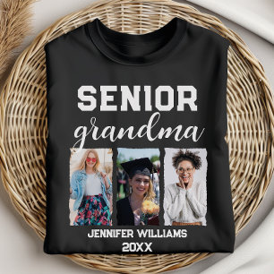 Camiseta Mais velho Personalizado Avó Graduação Foto e Nome