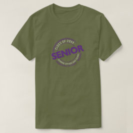Camiseta Mais velho roxo Classe de Crachá em dificuldades