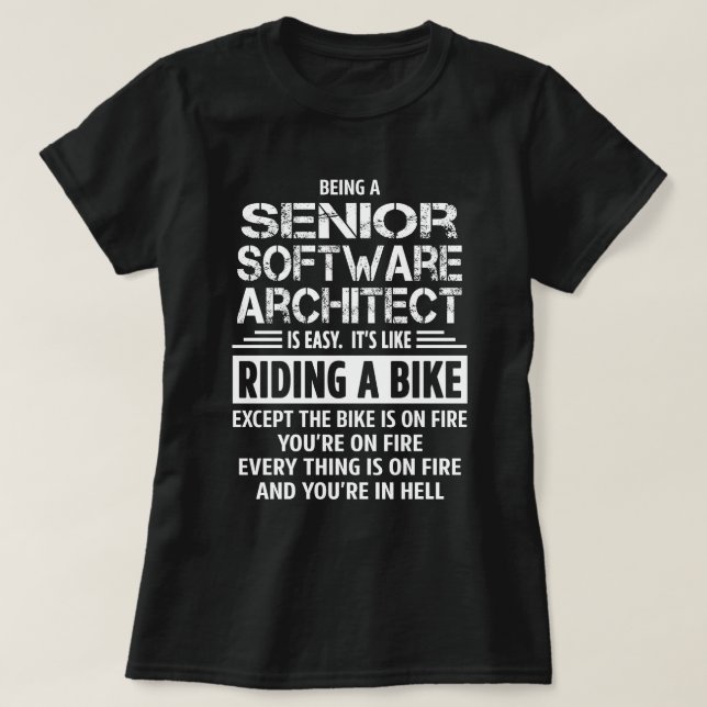 Camiseta Mais velho Software Architect (Frente do Design)
