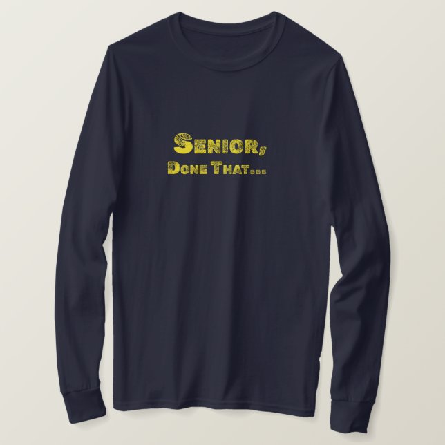 Camiseta Mais velho, Tee engraçado (Frente do Design)