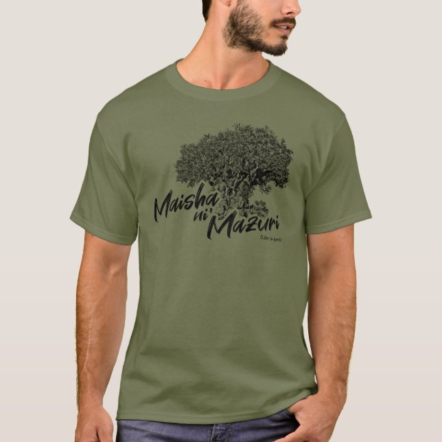 Camiseta Maisha em Mazuri - Tema leve (Frente)