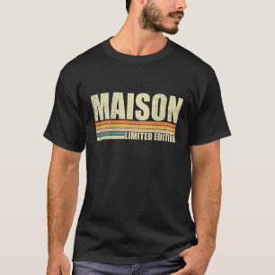 Camiseta Maison Gift Name Personalised Funny Retro Vintage