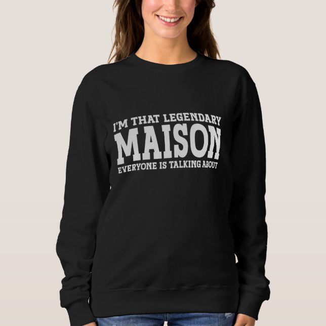 Camiseta Maison Personal Name First Name Funny Maison (Frente)