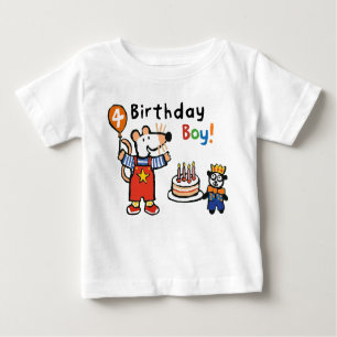 Camiseta Maisy Birthday Boy, 4 anos