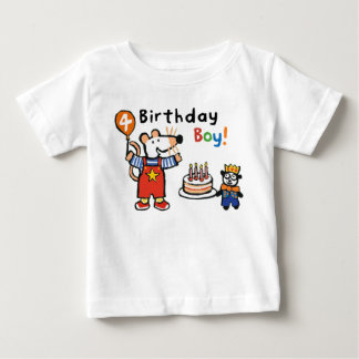 Camiseta Maisy Birthday Boy, 4 anos