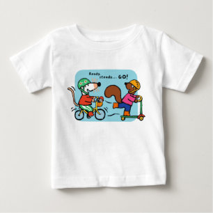 Camiseta Maisy Dirige uma bicicleta com Cyril Toddler T-Shi
