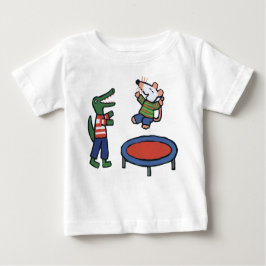 Camiseta Maisy Jumps em Trampoline