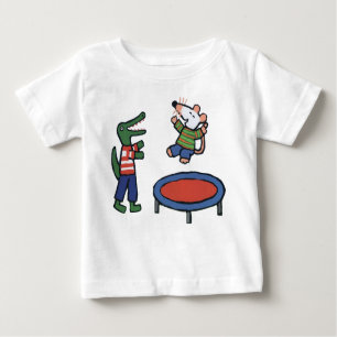 Camiseta Maisy Jumps em Trampoline