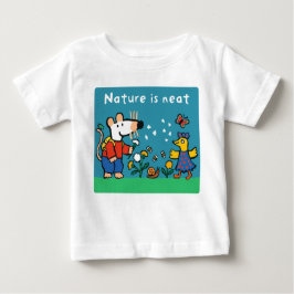 Camiseta Maisy Nature é Neat, texto branco
