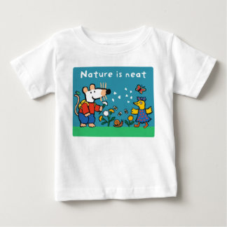 Camiseta Maisy Nature é Neat, texto branco