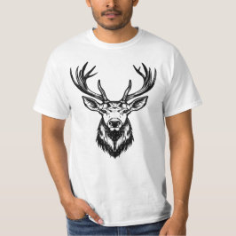 Camiseta Maiúscula Stag Head