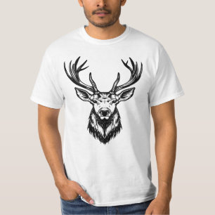 Camiseta Maiúscula Stag Head