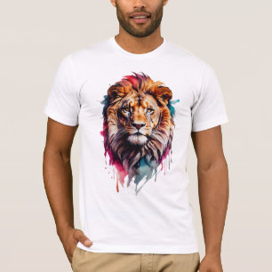 Camiseta Maiúscula Watercolor - Arroz Lion