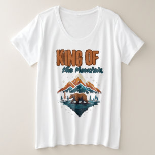 Camiseta Majestade da Montanha: Urso Marrom na Natureza