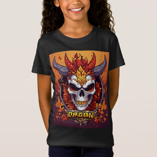 Camiseta "Majestade do Caveira: Embraço do Dragão" (Frente)