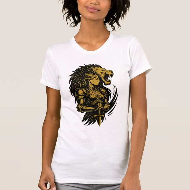 Camiseta Majestade ouro: O Raio do Poder (Frente)