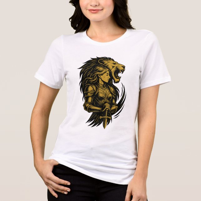 Camiseta Majestade ouro: O Raio do Poder (Frente)