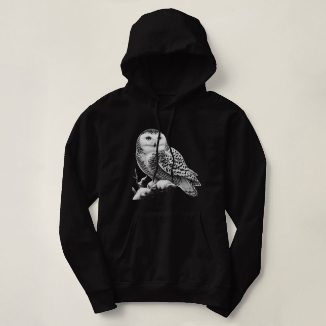 Camiseta Majestade Snowy Owl Perched (Frente do Design)