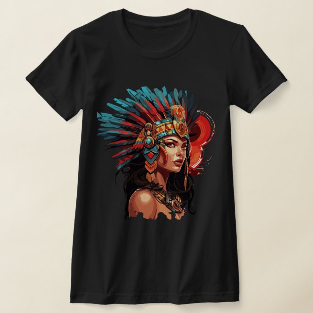 Camiseta Majestesco Rainha Asteca (Postura )