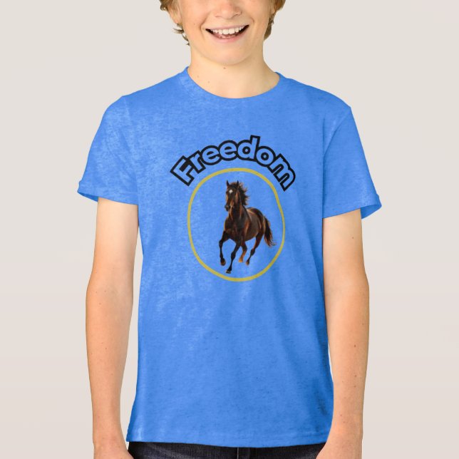 Camiseta **Majestic Arabian Horse in the Golden Desert** (Frente)