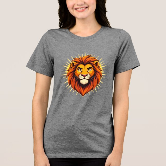 Camiseta Majestic Lion – King of Power and Authority (Frente)