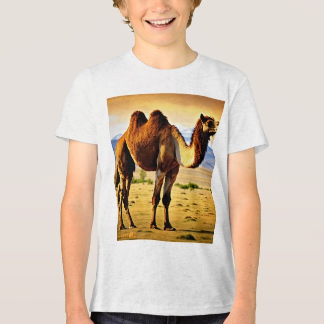 Camiseta Majestic Mongolian Bactrian Camel in 8K Ultra HD (Frente)