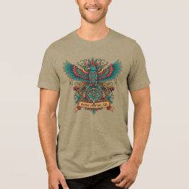 Camiseta Majestic Native Heritage Tribal Eagle Culture Shir