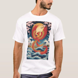 Camiseta Majestic Phoenix Rising - Japanese Fantasy Art