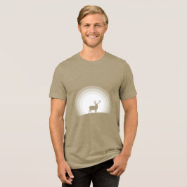 Camiseta Majestic Stag Silhouette Under Lunar Light