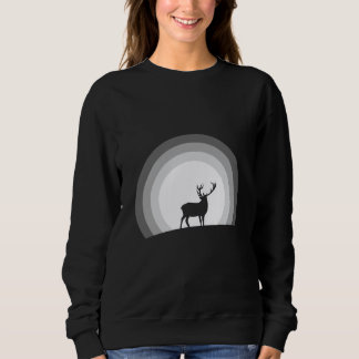 Camiseta Majestic Stag Silhouette Under Lunar Light