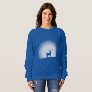 Camiseta Majestic Stag Silhouette Under Lunar Light