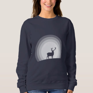 Camiseta Majestic Stag Silhouette Under Lunar Light