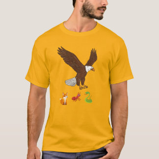 Camiseta Majestosa Águia Sofrendo Através de um Céu Tempest