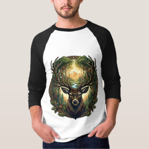 Camiseta Majestosa Arte de Natureza e Vida Selvagem com Cer