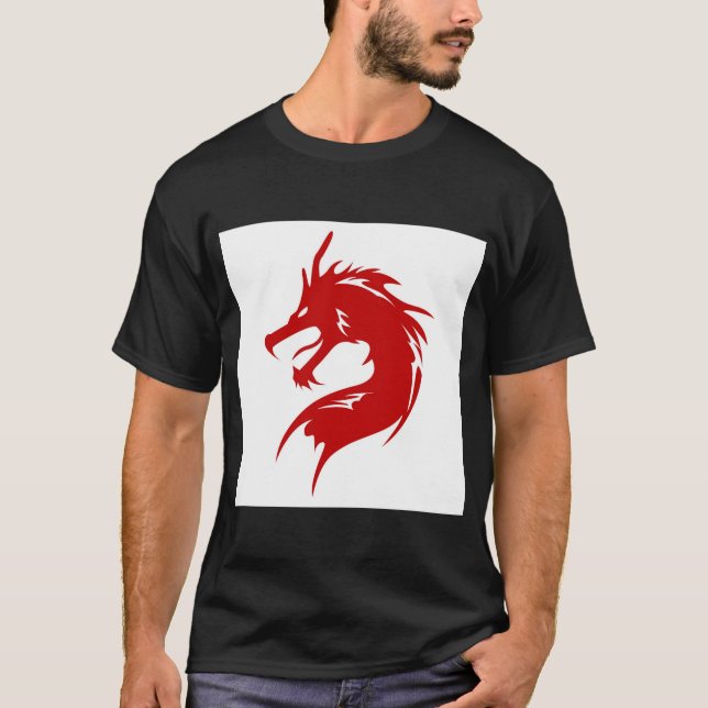Camiseta Majestosa do Dragão Chinês – Poder Mítico (Frente)