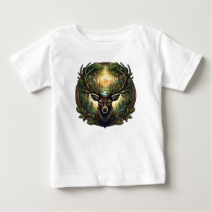 Camiseta Majestoso Cervo da Floresta Arte da Natureza Vida